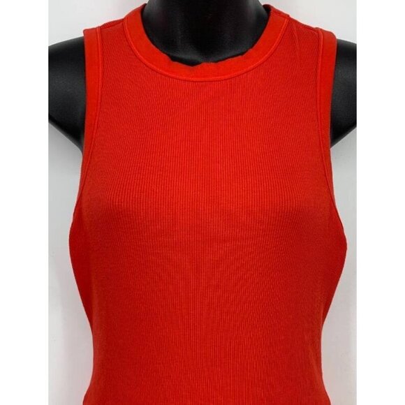 SKIMS Cotton Rib Tank Dress Ruby Bodycon Mini Ribbed Womens Large L NEW NWT - Picture 3 of 9